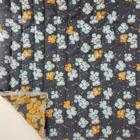 Tissu matelassé double-face Kamini / Kameko plomb 20 x 140 cm