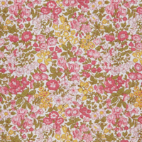 Popeline Liberty Penstemon Road rose coloris B 20 x 145 cm