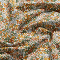 Popeline Liberty Penstemon Road noisette coloris A 20 x 145 cm