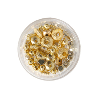Mix de perles intercalaires rondelles heishi - Doré - 12 g