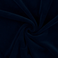 Jersey velours lisse (nicky) coloris marine 20 x 140 cm