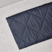 Tissu matelassé doudoune double-face chaud et déperlant marine 20 x 140 cm