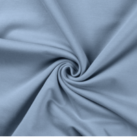 COUPON de Molleton fin uni coloris bleu clair 82 x 150 cm