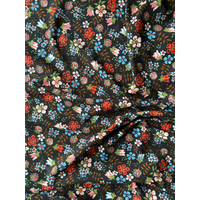Liberty Jersey Edenham fond noir 20 x 140 cm
