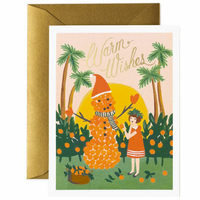 Carte double Warm Wishes