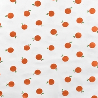 COUPON de Jersey oranges métallisées 1m x 140 cm