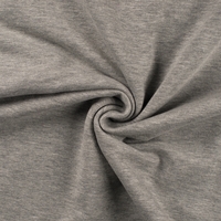 Molleton fin uni coloris gris chiné clair 20 x 150 cm