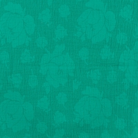 Jacquard fin coton et lin coloris émeraude 20 x 135 cm