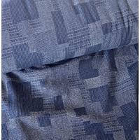 Jean jacquard épais patchwork 20 x 160 cm