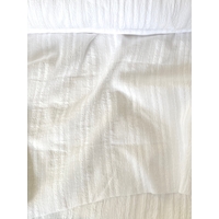 Coton structuré vertical coloris blanc 20 x 135 cm