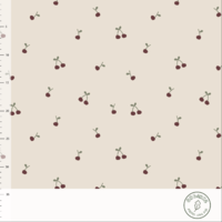 Jersey organique Mini Cherries 20 x 160 cm
