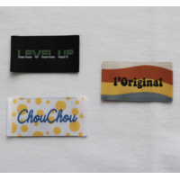 Étiquettes tissées MiniMâle - série 1 - Chouchou, Level Up, l'Original