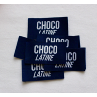 Étiquettes tissées MiniMâle - Choco Latine x3