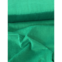 Velours grosses côtes 100% coton vert 20 x 140 cm