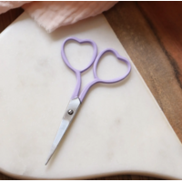Ciseaux de broderie coeur coloris lilas