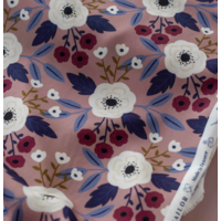 COUPON de Viscose Anémone coloris rose 1m85 x 140 cm