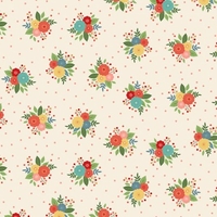Tissu Amelia Posy Cream 20 x 110 cm