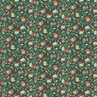 Tissu Amelia Floral Blue 20 x 110 cm