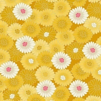 Tissu Hikari Chrysanthemum Yellow 20 x 110 cm