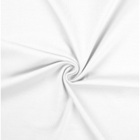 Jersey 96% coton 4% spandex coloris blanc 20 x 150 cm