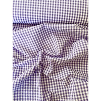 Tissu vichy seersucker coloris violet 20 x 140 cm