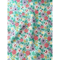 Liberty Organic Tana Lawn™ Louisiana Bouquet fond ciel coloris D 20 x 137 cm
