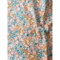 Liberty Organic Tana Lawn™ Lulworth Cove rose et bleu coloris B 20 x 137 cm