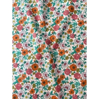 Liberty Organic Tana Lawn™ Louisiana Bouquet fond rose clair coloris C 20 x 137 cm