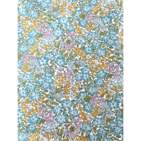 Liberty Organic Tana Lawn™ Lulworth Cove vert et parme coloris A 20 x 137 cm