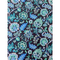 Liberty Organic Tana Lawn™ Tapestry Tree fond marine foncé coloris C 20 x 137 cm