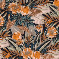 COUPON de Toile de coton GABARDINE Ground Pineapple 82 x 150 cm