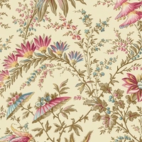 Tissu Sienna Whimsical Garden fond crème 20 x 110 cm