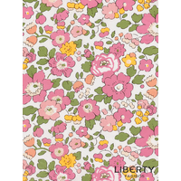 Pré-commande - Liberty Tana Lawn™ Betsy Neon Orange coloris U 20 x 137 cm