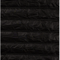 COUPON de Tissu matelassé doudoune coloris noir 80 x 130 cm