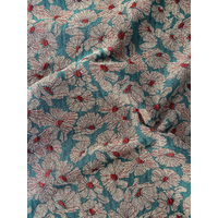 Jacquard épais Pétrole 20 x 145 cm