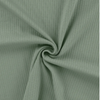 Jersey côtelé coloris menthe 20 x 145 cm