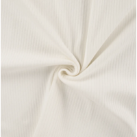 Jersey côtelé coloris écru 20 x 145 cm