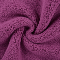 Jersey Sherpa coloris cyclamen 20 x 145 cm