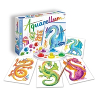 Aquarellum junior : Dragons (4 tableaux assortis)