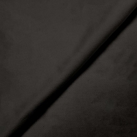 Gabardine unie coloris Noir 20 x 145 cm