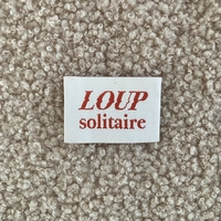 Étiquettes tissées MiniMâle - Loup Solitaire x3