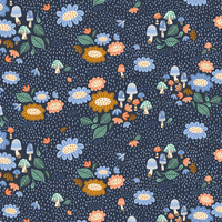 Tissu Clara Jane Fiona Floral Perfectly Blue 20 x 110 cm