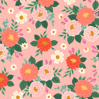 Tissu Garden & Globe Full Moon Rose 20 x 110 cm