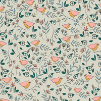 Tissu Lovebirds Celeste 20 x 110 cm