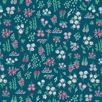 Tissu Floral Pigments Dry 20 x 110 cm