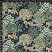 Tissu Morris & Co. The Brook Indigo 20 x 110 cm