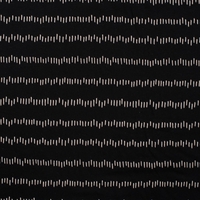 Jersey Tirets irréguliers fond noir 20 x 145 cm
