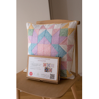 Kit Coussin Patchwork Madeleine coloris Arc-en-ciel pastel