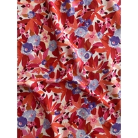 Nerida Hansen Viscose Floral coloris dark coral - 20 x 140 cm