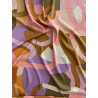 COUPON de Nerida Hansen Viscose stretch Natural Flow coloris Camel - 80 x 140 cm